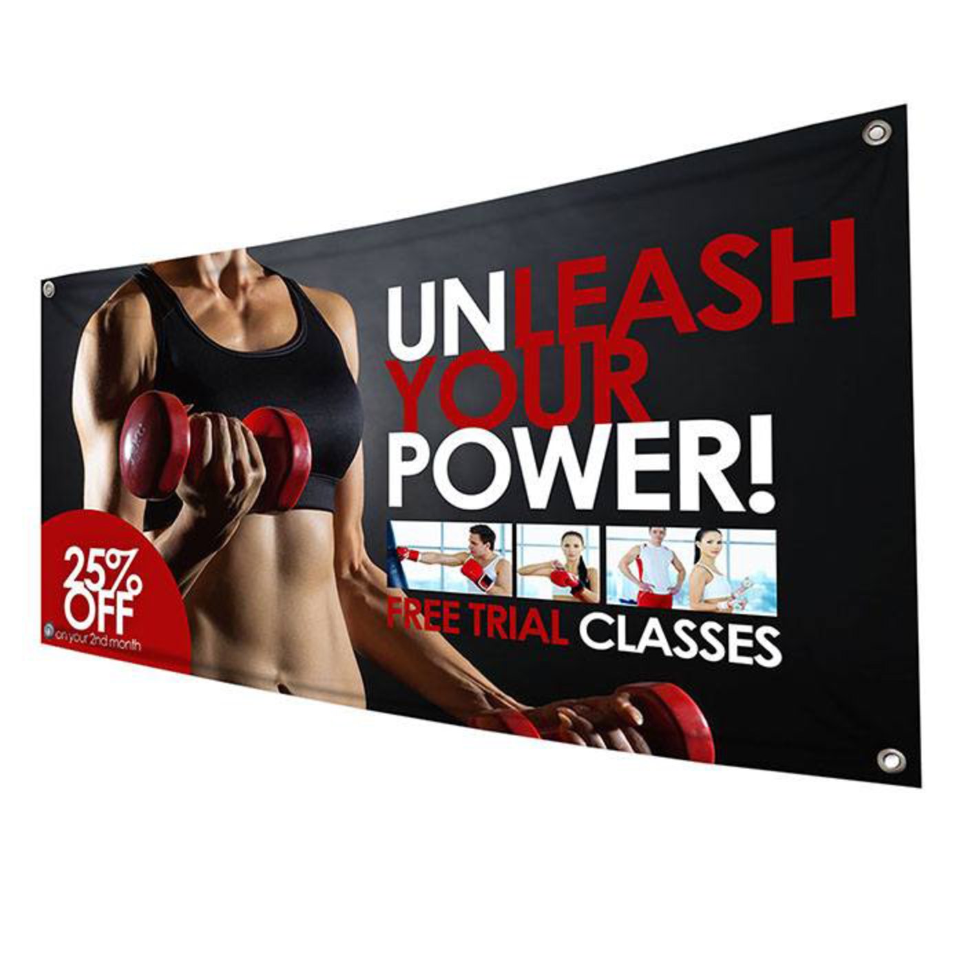 PVC Banners with eyelids 1.5 m x 1 m
