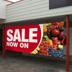 PVC Banners with eyelids 3 m x 1 m